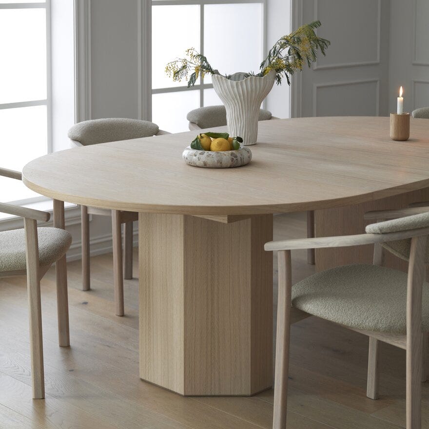 HONEY Rundt spisebord Ø120 cm i Beige/natur