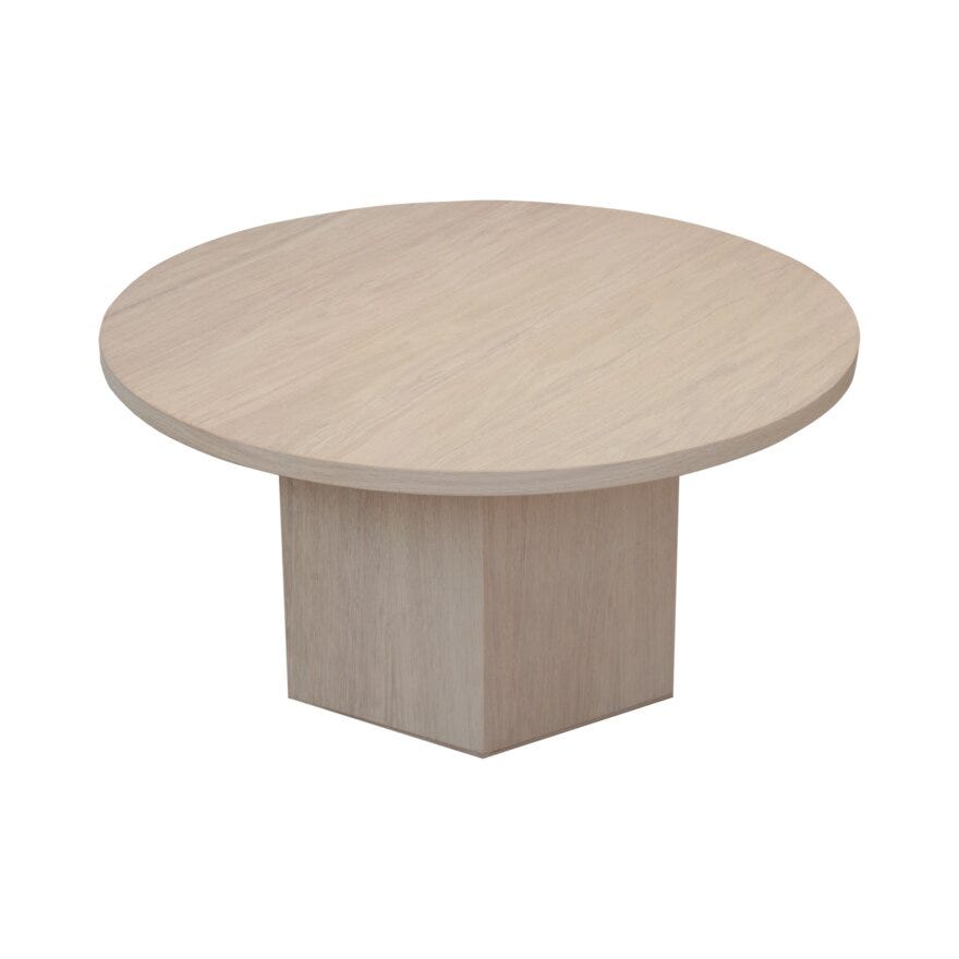 HONEY Rundt sofabord Ø90 cm i Beige/natur