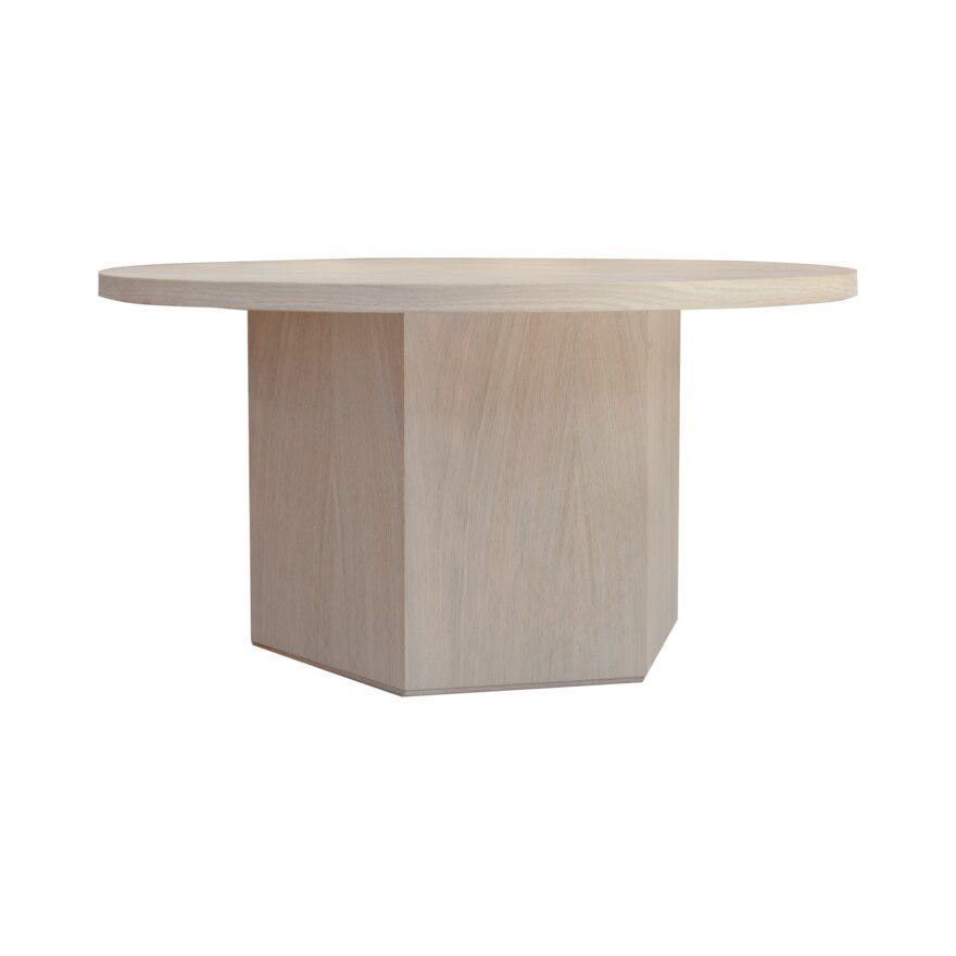 HONEY Rundt sofabord Ø90 cm i Beige/natur