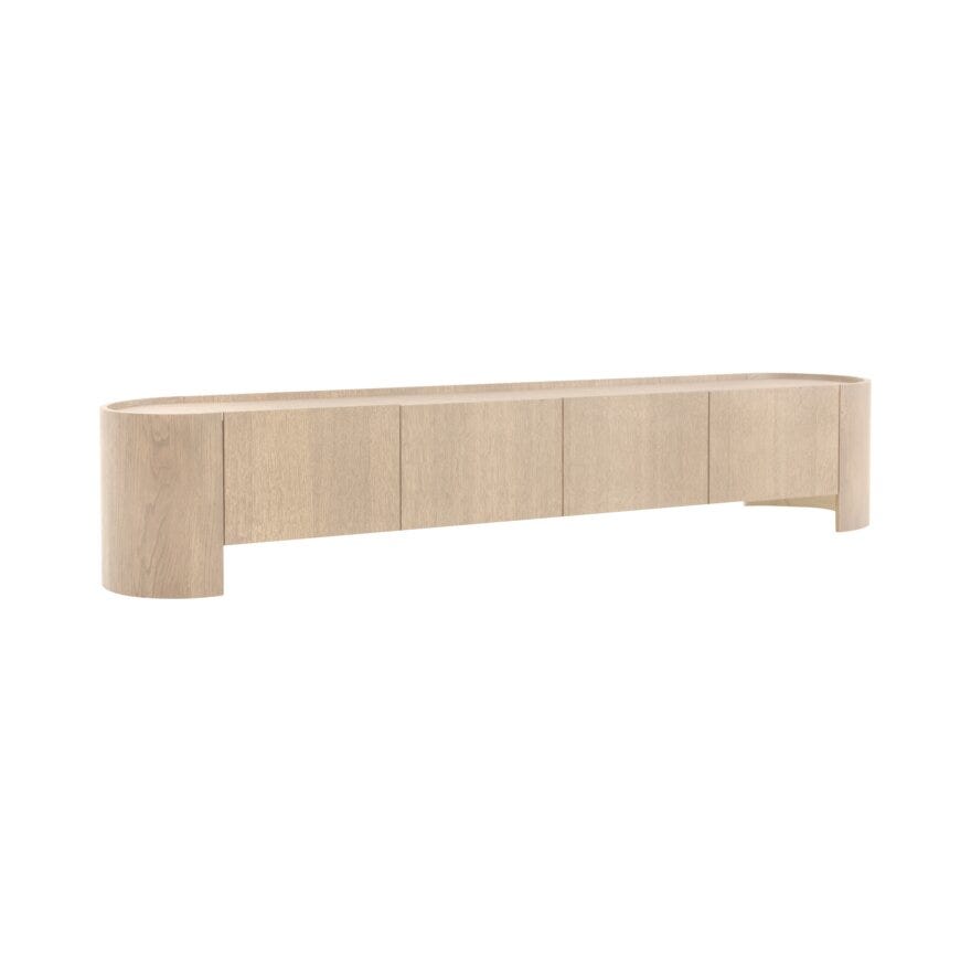 HONEY TV-benk 219x45 cm i Hvit