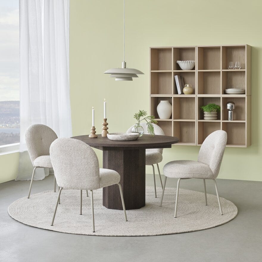 HONEY Rundt spisebord Ø120 cm i Brun
