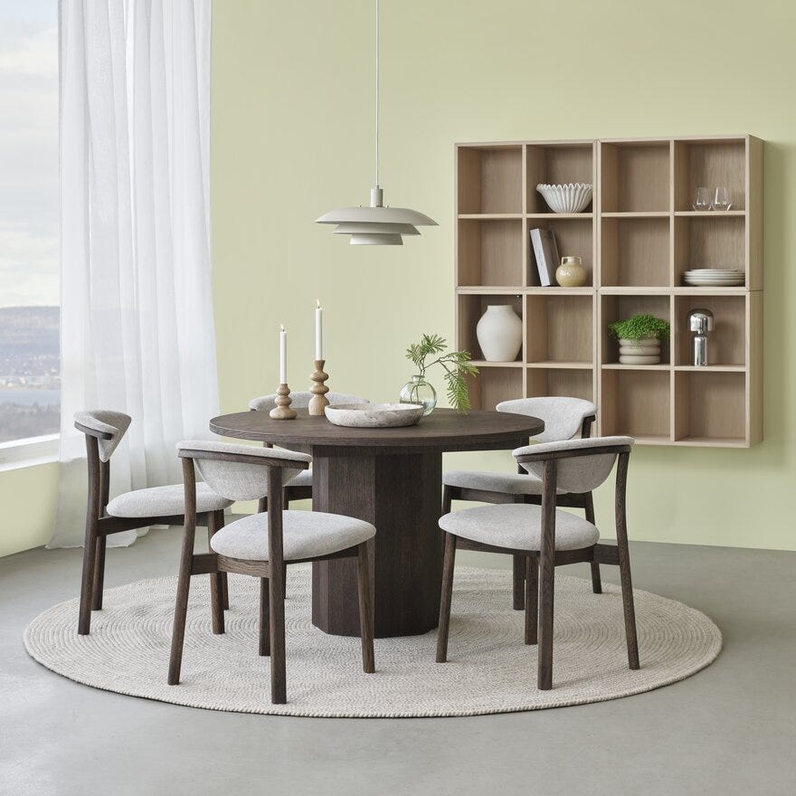 GITTE Spisestol i Beige/natur
