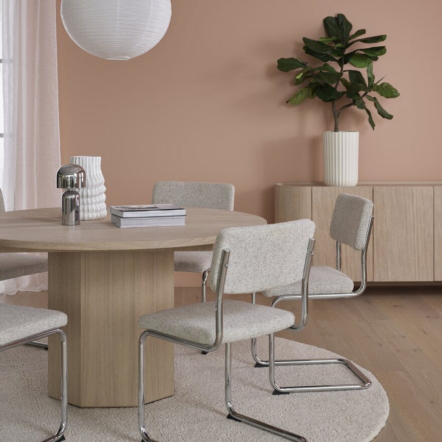 HONEY Rundt spisebord Ø120 cm i Beige/natur