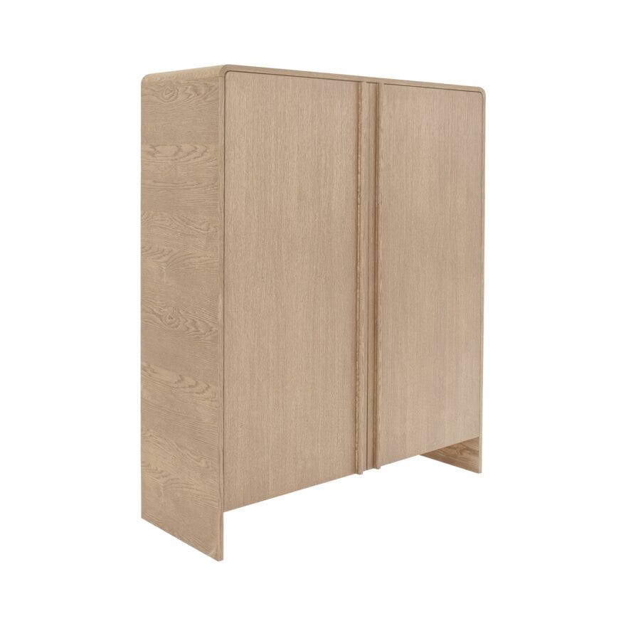 KONTUR Skap 120x45 cm i Beige/natur