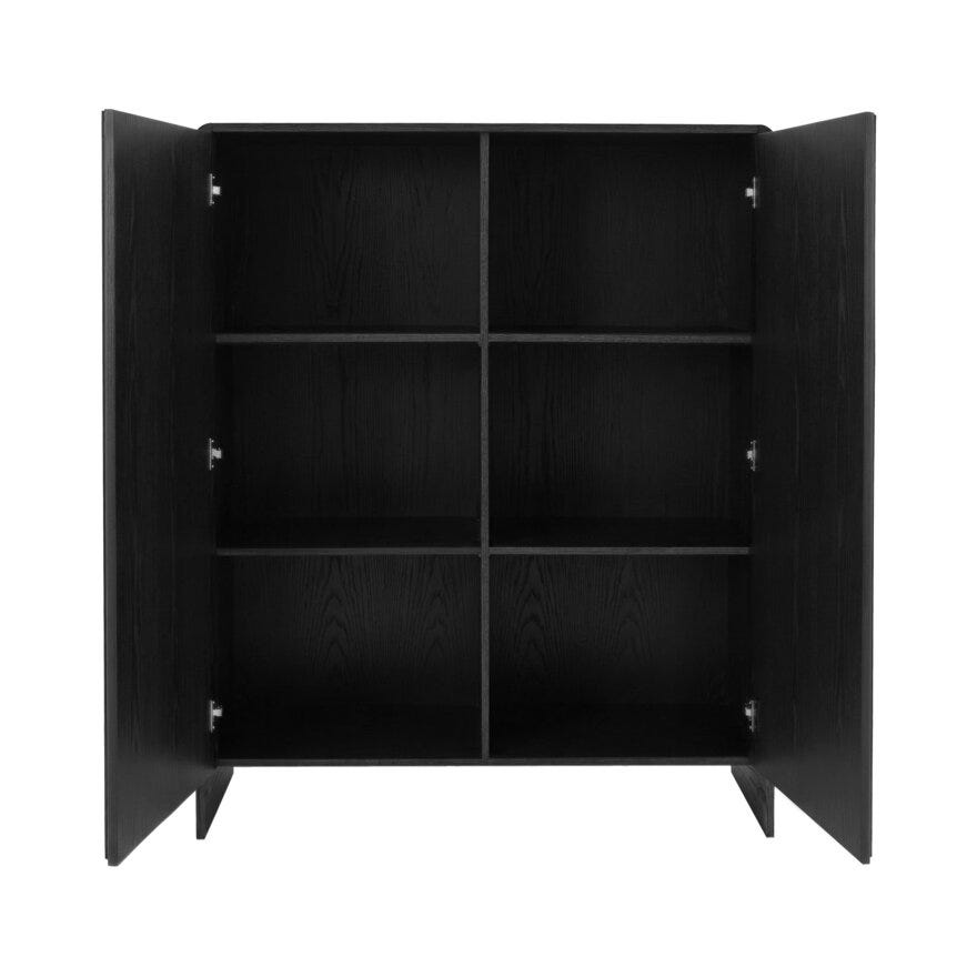 KONTUR Skap 120x45 cm i Svart