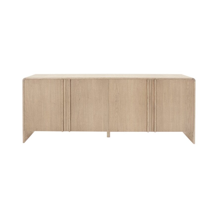 KONTUR Skjenk 201x45 cm i Beige/natur