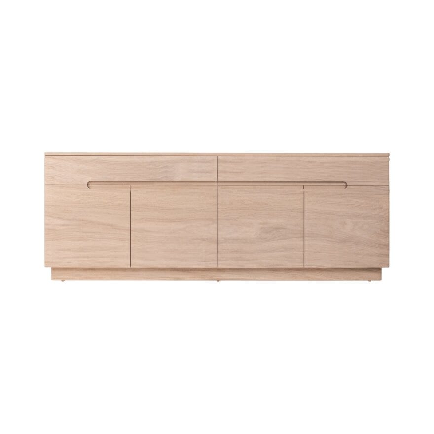 SCANDI Skjenk 180x45 cm i Beige/natur