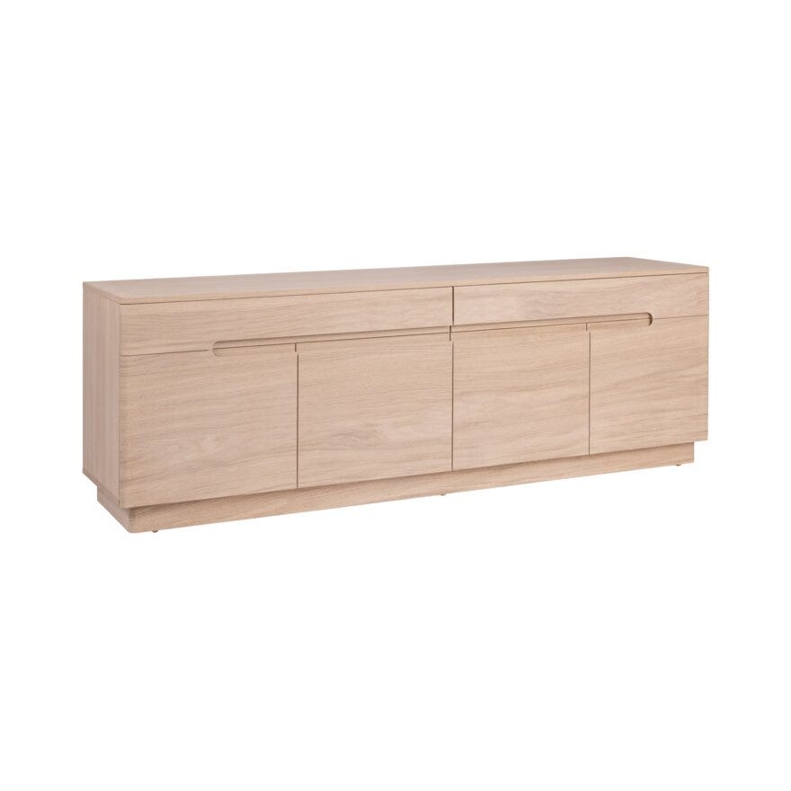 SCANDI Skjenk 180x45 cm i Beige/natur