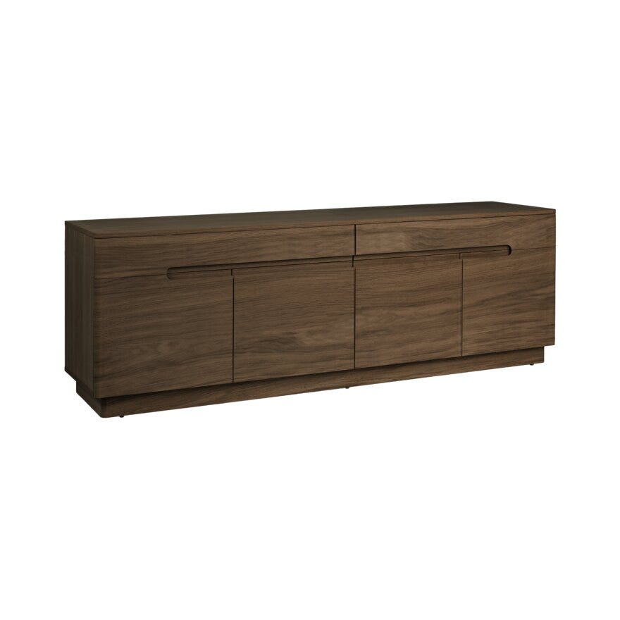 SCANDI Skjenk 180x45 cm i Brun