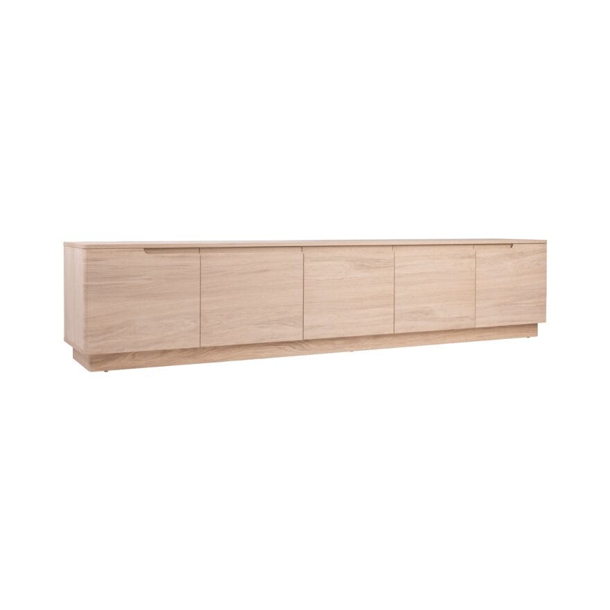 SCANDI TV-benk 222x40 cm i Beige/natur