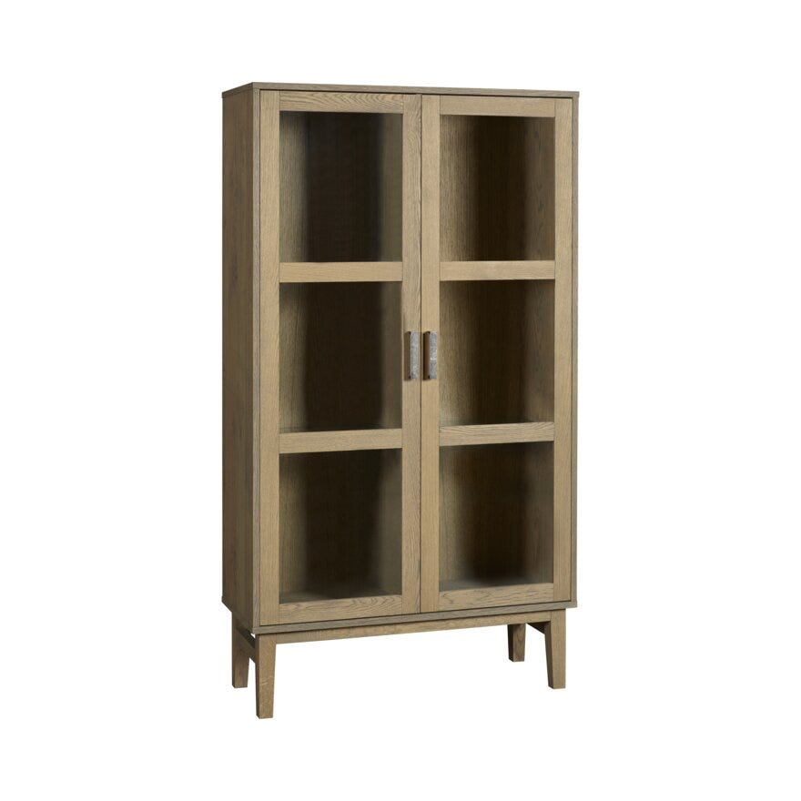 ZERMATT Vitrineskap B:100 cm i Beige/natur