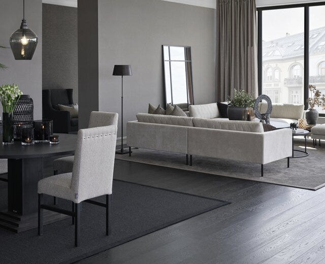 Signature Collection By Halvor Bakke SIGNATURE 210 Hjørnesofa med bord i Beige/natur designet av Halvor Bakke