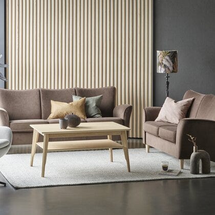 Porto sofabord med hylle 70x110