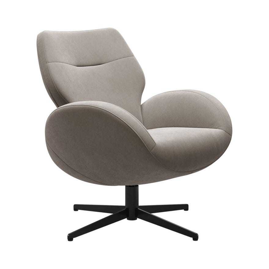 Brunstad PAZ Loungestol i Beige/natur