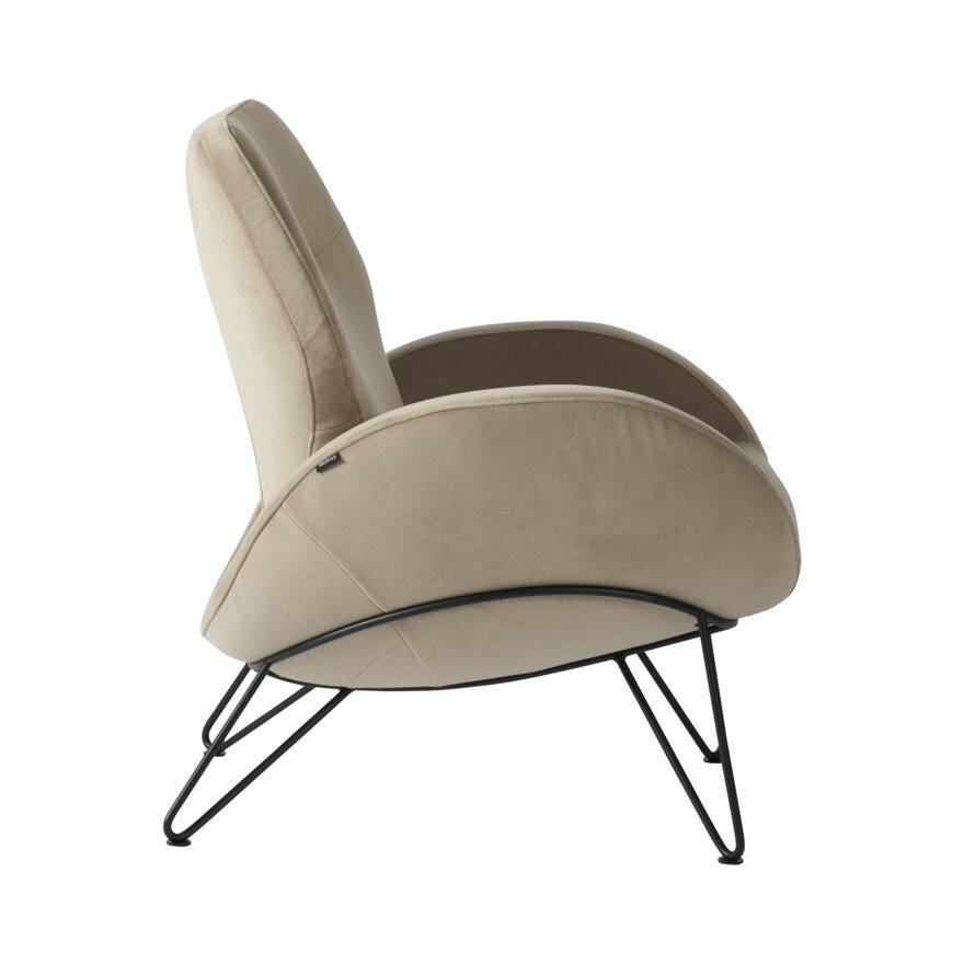 Brunstad PAZ Loungestol 89x75 cm i Beige/natur