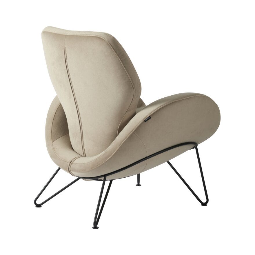 Brunstad PAZ Loungestol 89x75 cm i Beige/natur