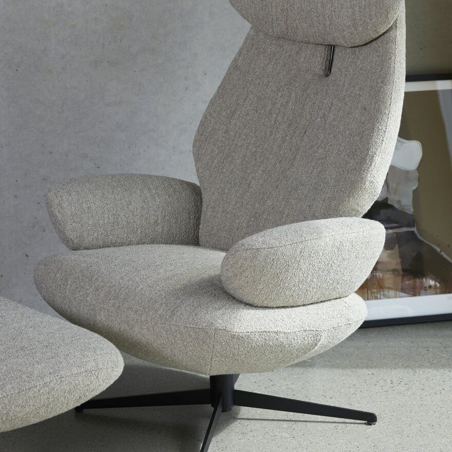 Brunstad SPLIT Hvilestol i Beige/natur