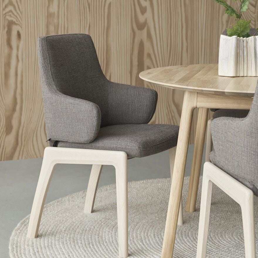 Stressless VANILLA (L) Spisestol med armlene i Brun