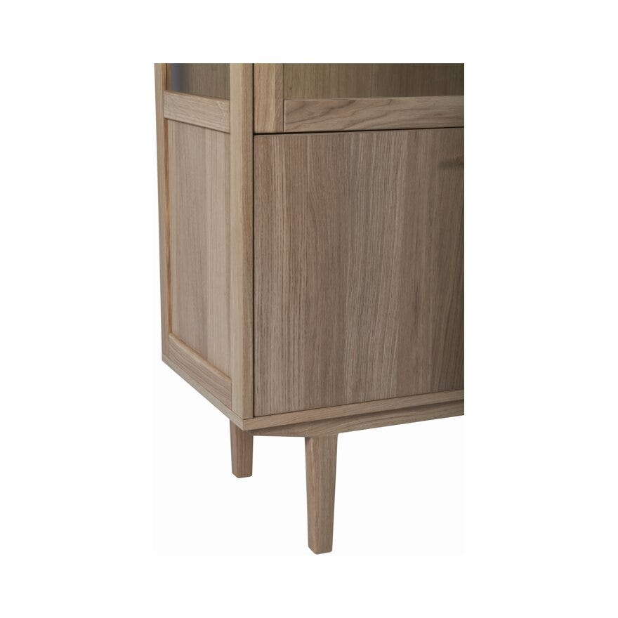 MALMØ Vitrineskap 90x44 cm i Beige/natur
