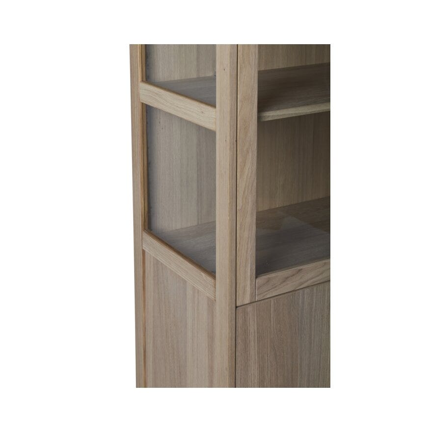 MALMØ Vitrineskap 90x44 cm i Beige/natur