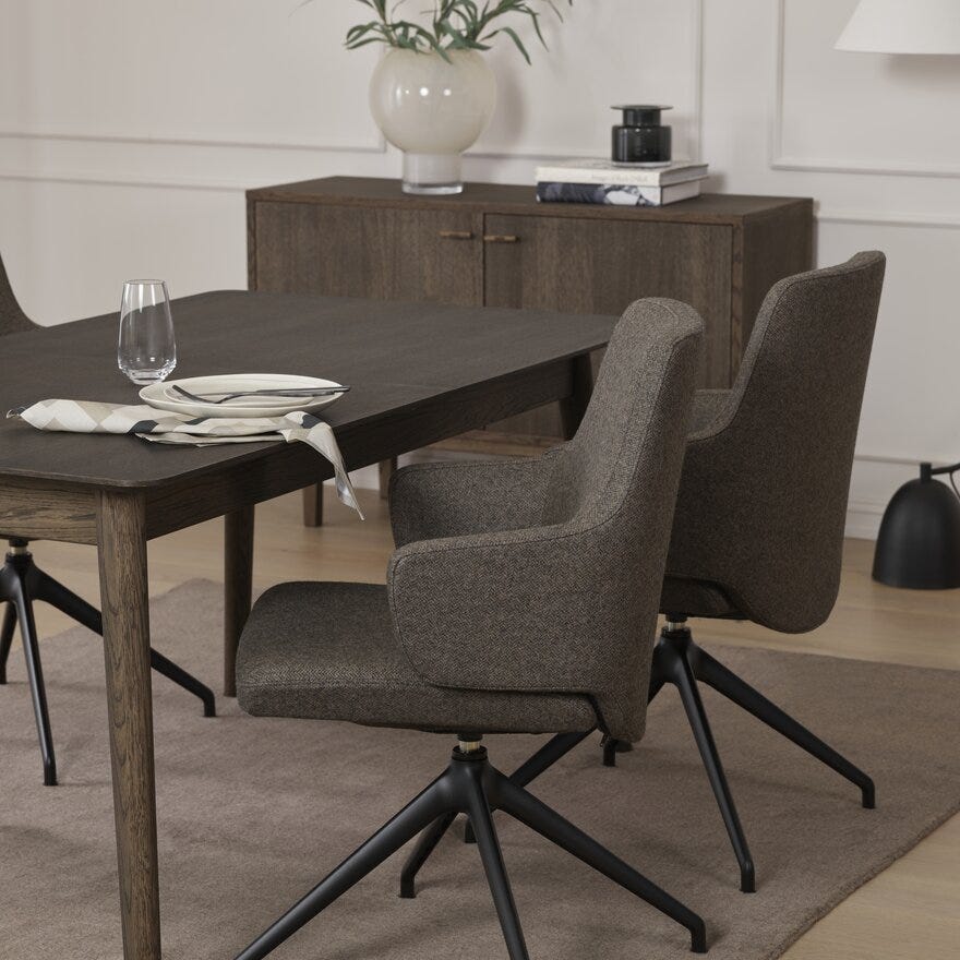 MALMØ Spisebord 90x200 cm i Brun