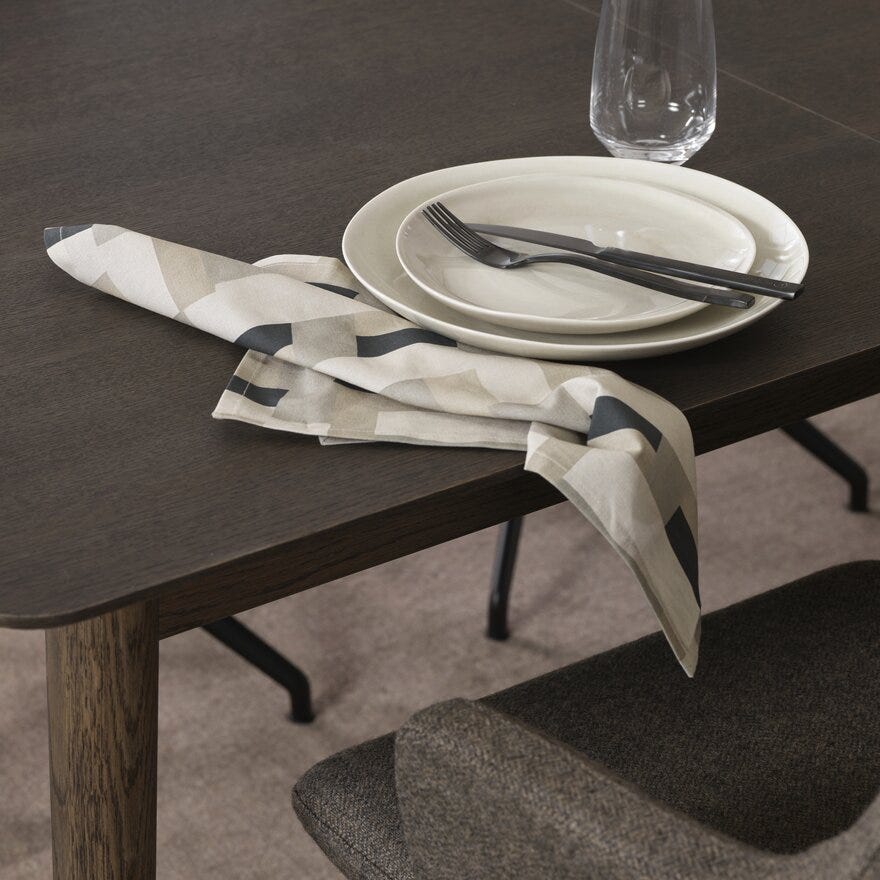 Jakobsdals ANNEXE Serviett 40x40 cm i Beige/natur designet av Storm Pedersen