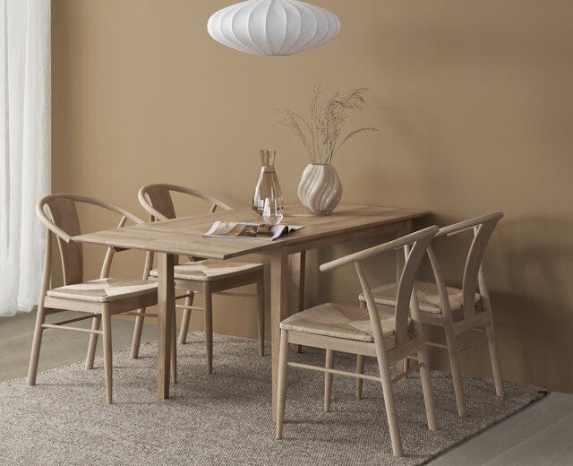 VERA Kjøkkenbord 75x120 cm i Beige/natur