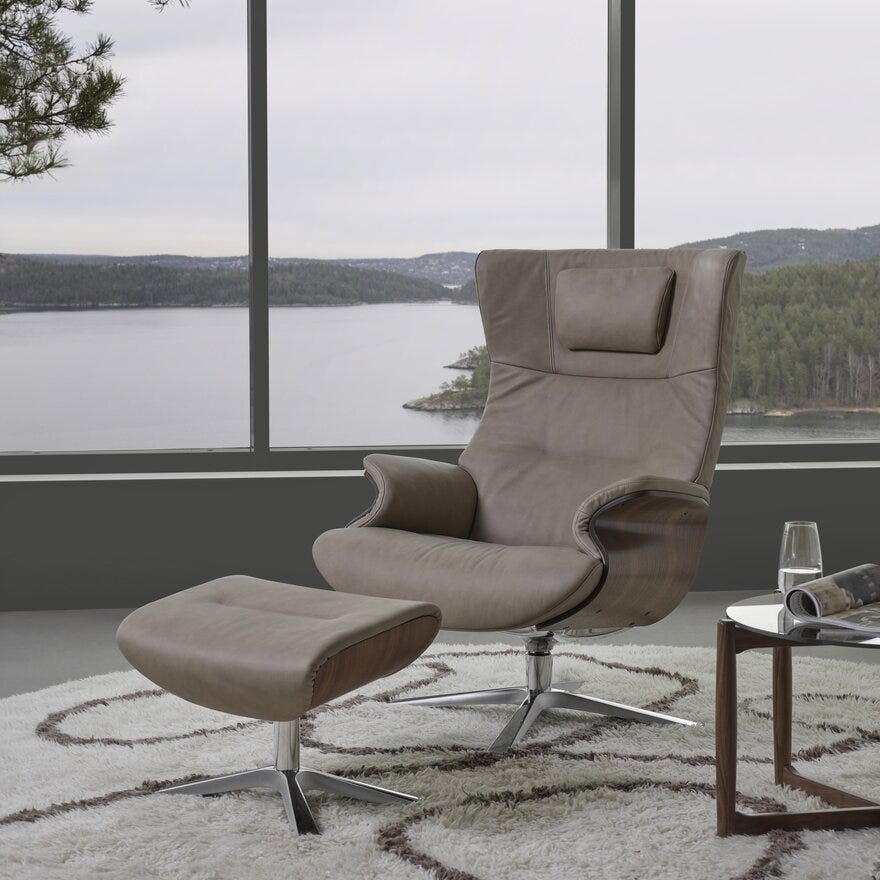 Conform AFTERWORK Hvilestol i Beige/natur designet av Jahn Aamodt