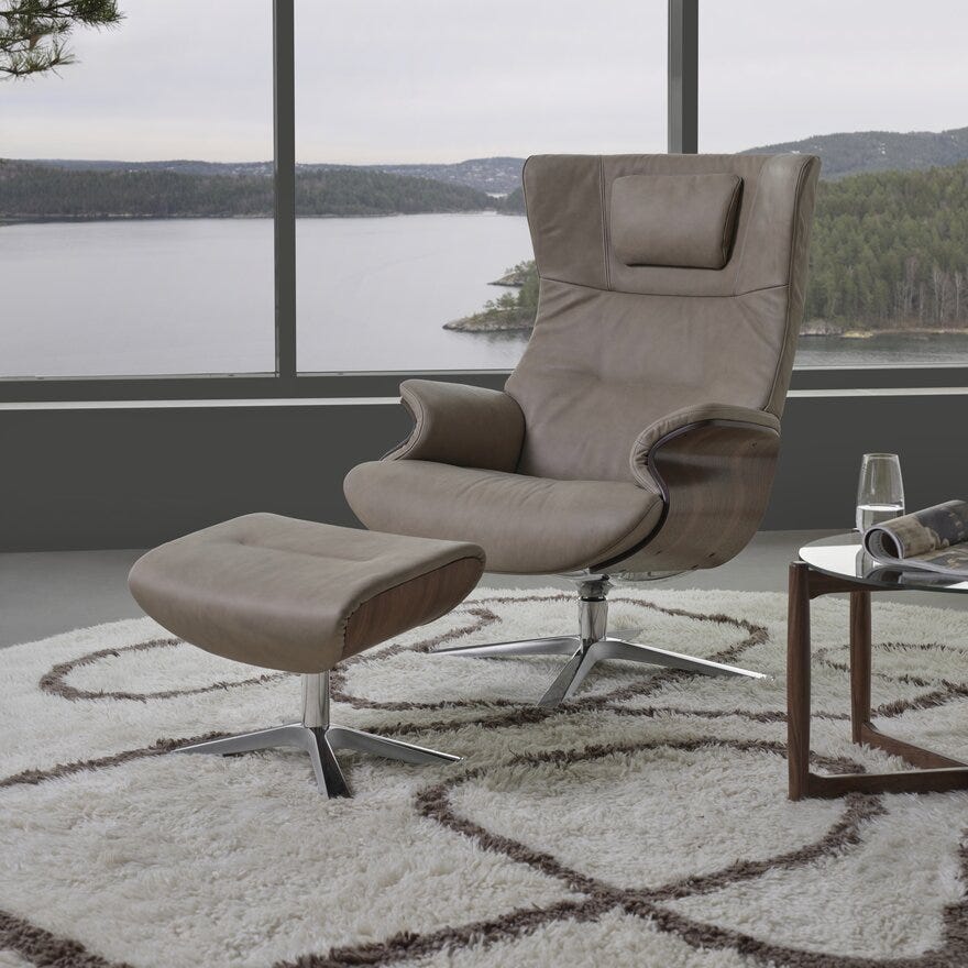 Conform AFTERWORK Hvilestol i Beige/natur designet av Jahn Aamodt