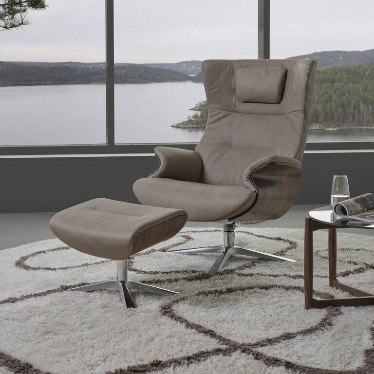 Conform AFTERWORK Hvilestol i Beige/natur designet av Jahn Aamodt