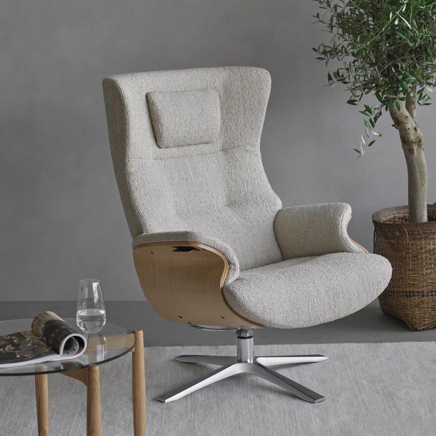 NASHVILLE Sofabord Ø60 cm i Beige/natur