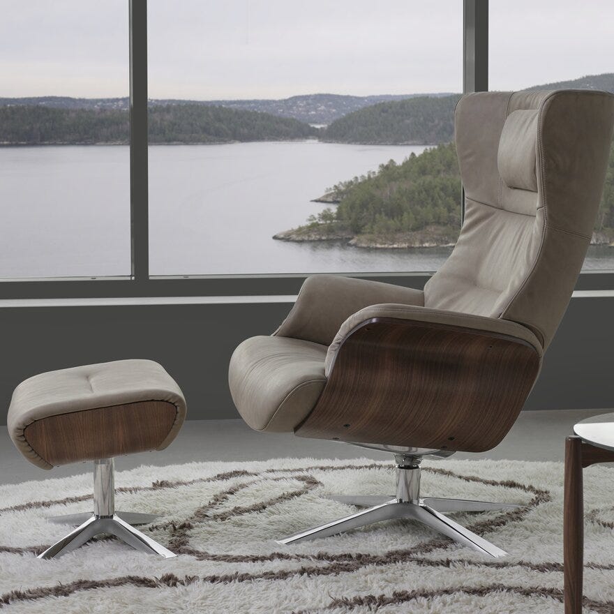 Conform AFTERWORK Hvilestol i Beige/natur designet av Jahn Aamodt