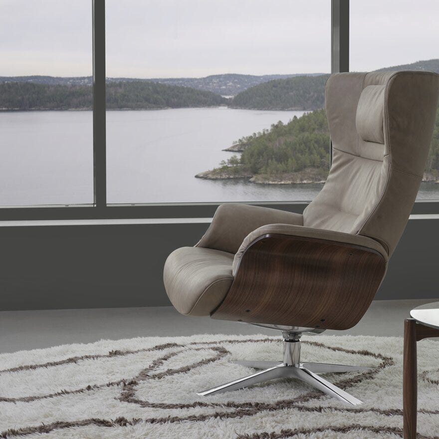 Conform AFTERWORK Hvilestol i Beige/natur designet av Jahn Aamodt