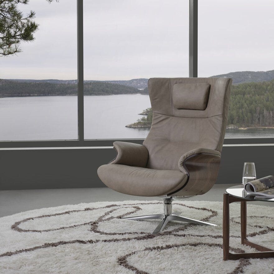 Conform AFTERWORK Hvilestol i Beige/natur designet av Jahn Aamodt