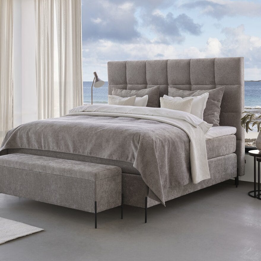 Signature Collection Sleeping LINDØY Sengebenk 150x43 cm i Beige/natur
