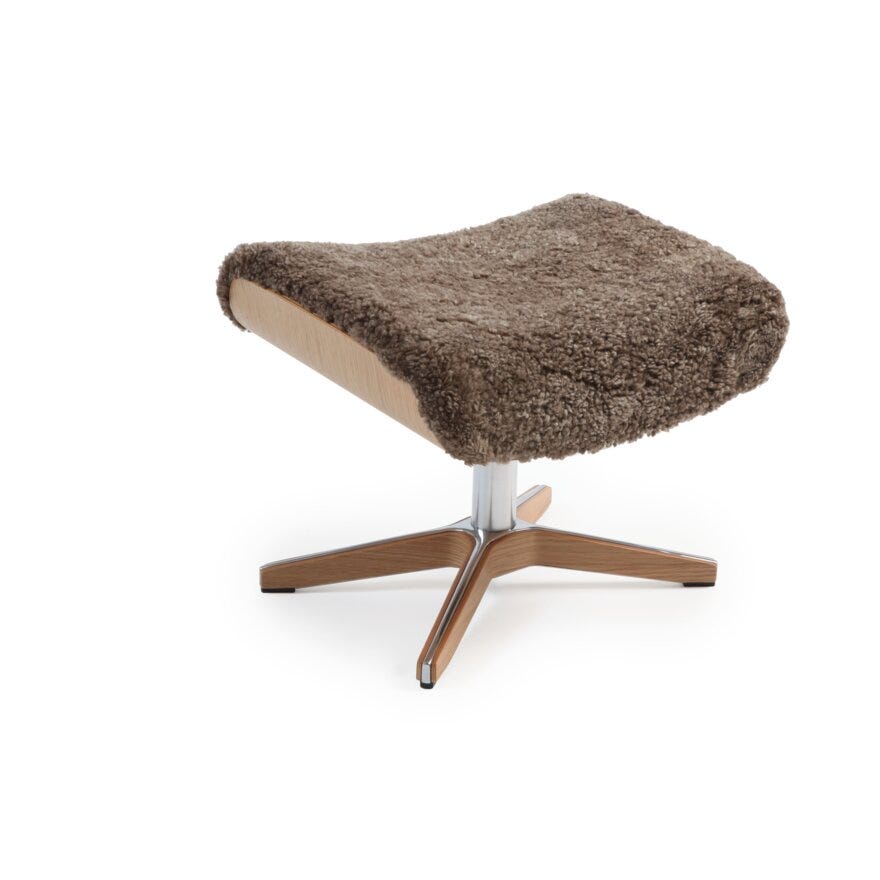 Conform TIMEOUT Fotskammel i Beige/natur designet av Jahn Aamodt