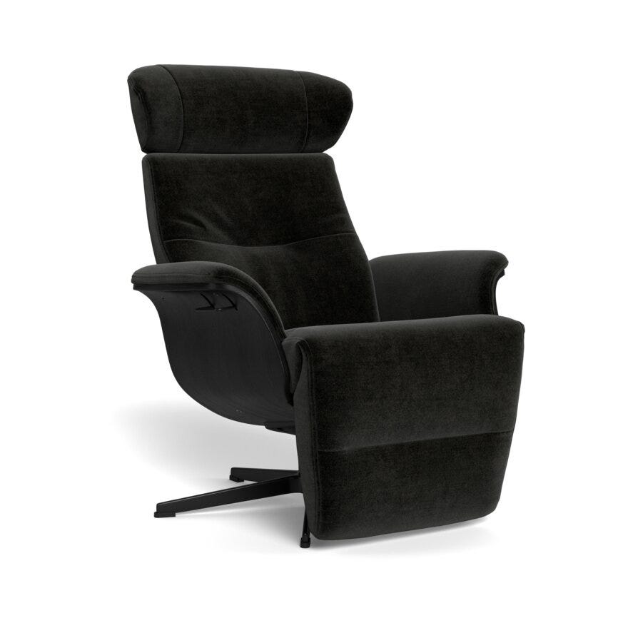 Conform TIMEOUT Hvilestol med fothviler i Svart designet av Jahn Aamodt