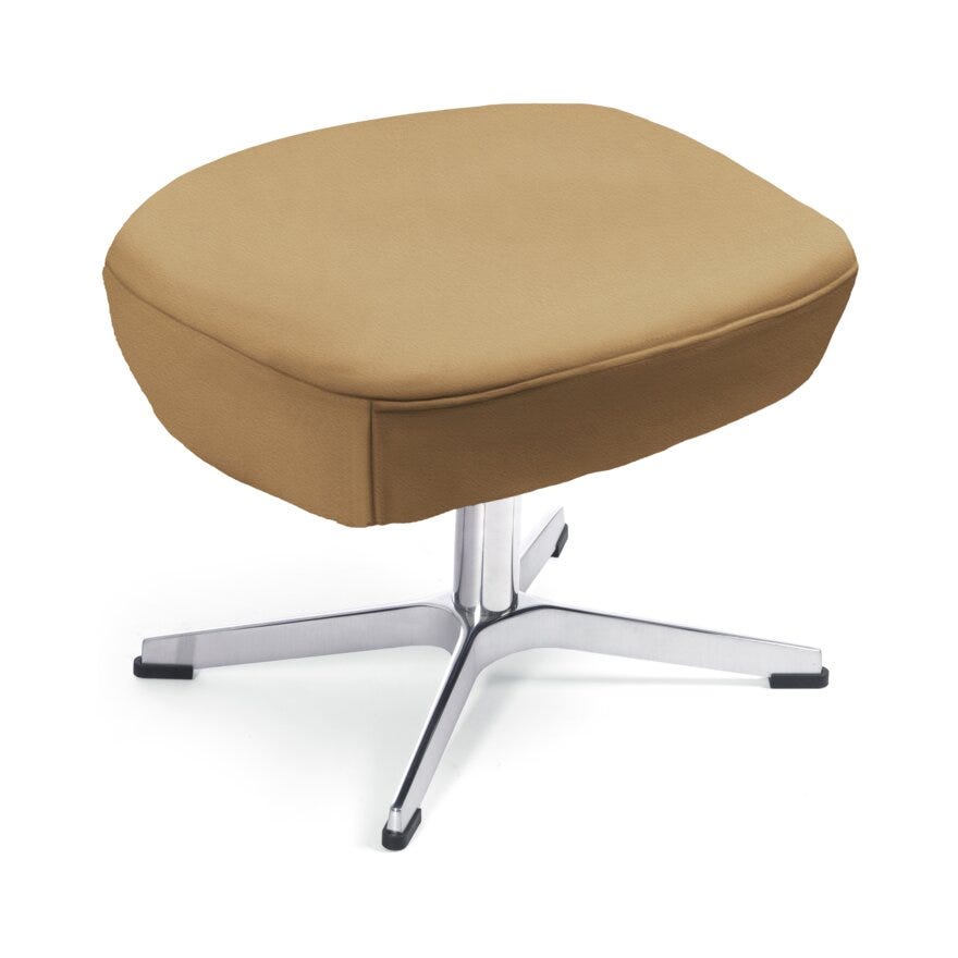 Conform TURTLE Fotskammel i Beige/natur designet av Lenka Teilmann
