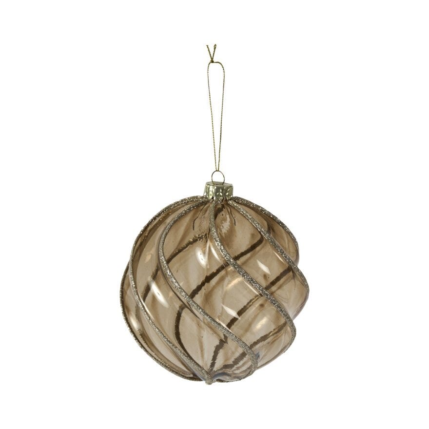 Holmen ALMA Julekule Ø12 cm i Brun