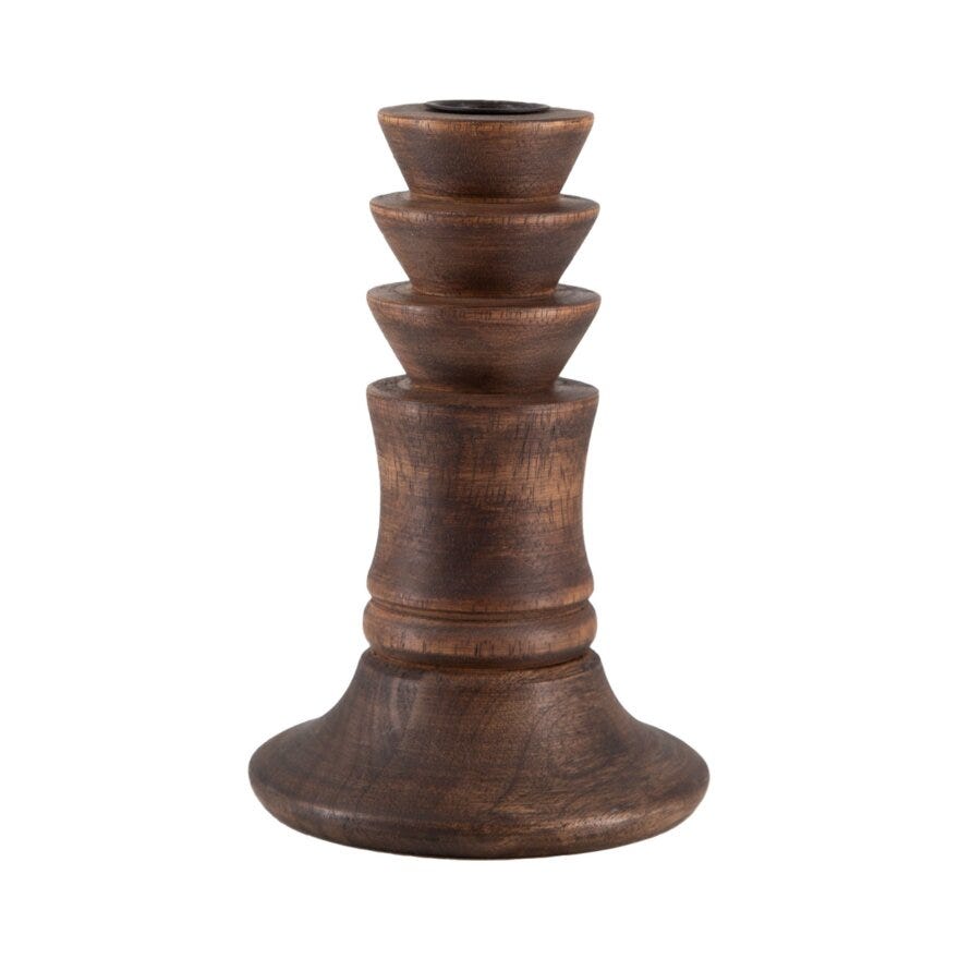 Holmen AMARA Lysestake H16 cm i Brun