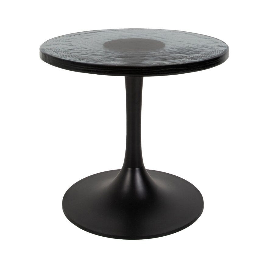 AREZZO Sidebord Ø40 cm i Svart