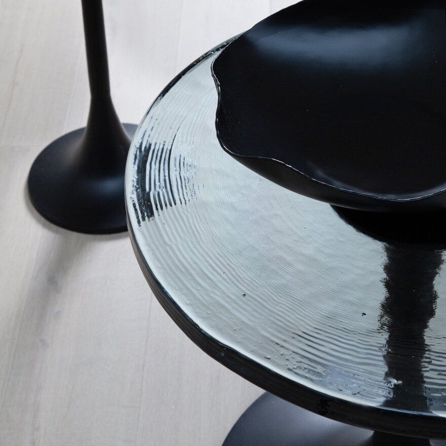 AREZZO Sidebord Ø36 cm i Klar