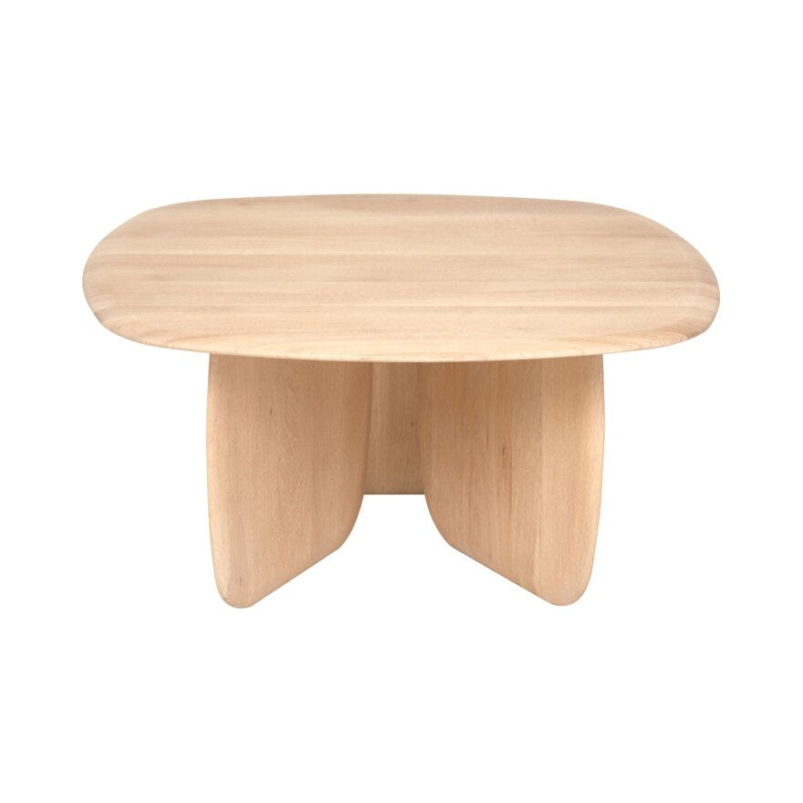 Holmen ASGEIR Sofabord Ø80 cm i Beige/natur