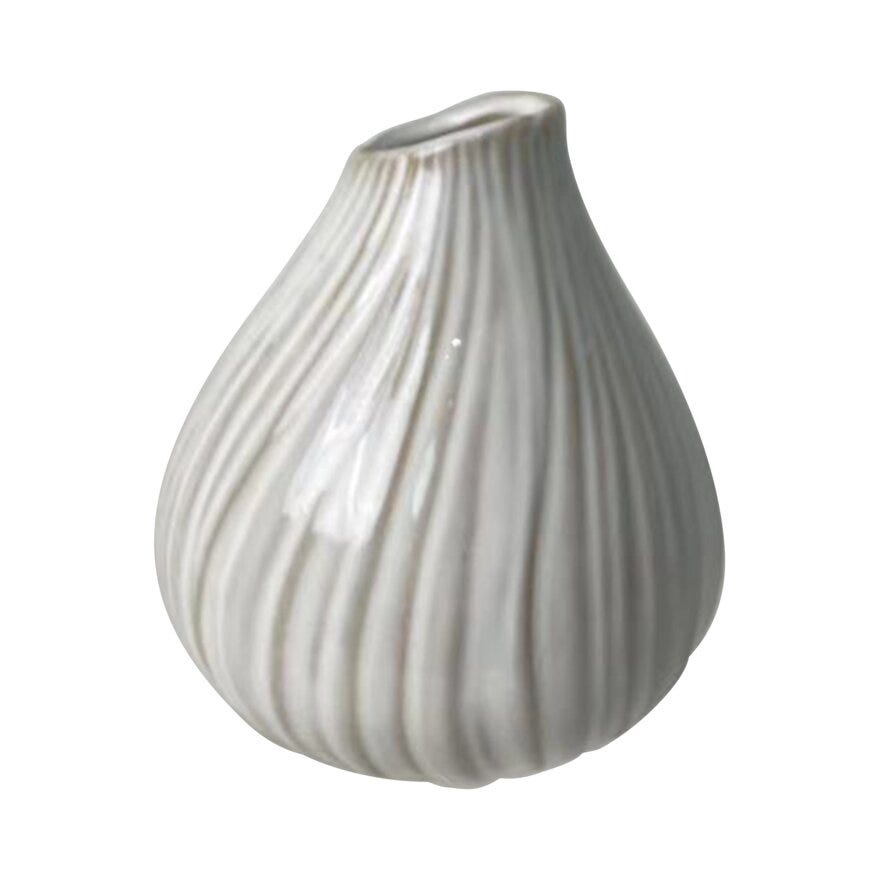 Holmen BIANCO Vase H10.5 cm i Beige/natur