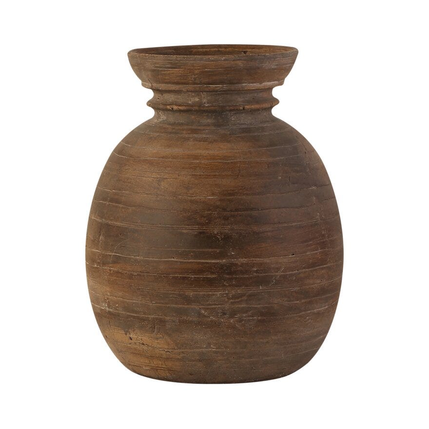 Holmen BORNEO Dekorvase H35.5 cm i Brun