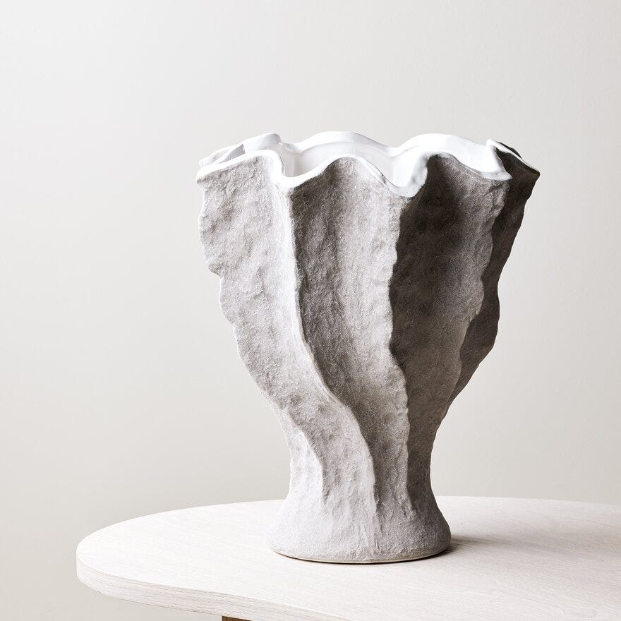 Holmen CASIA Vase H33 cm i Hvit