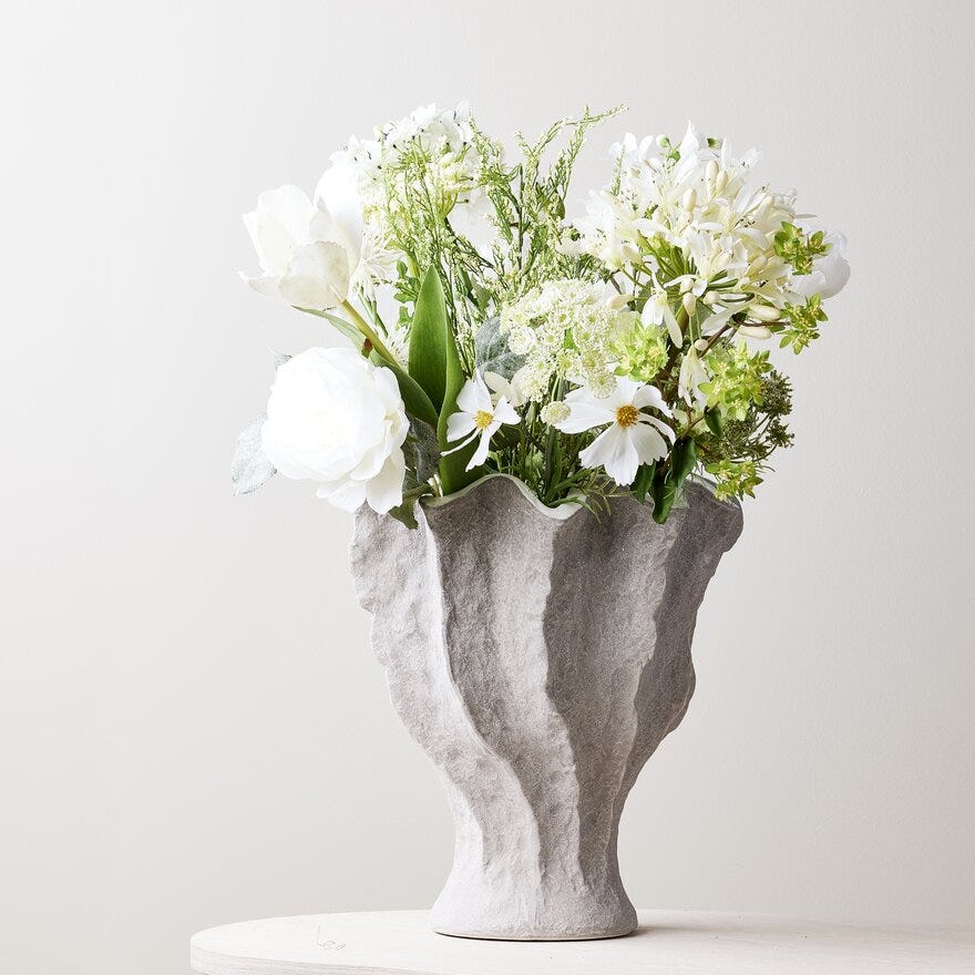 Holmen CASIA Vase H33 cm i Hvit