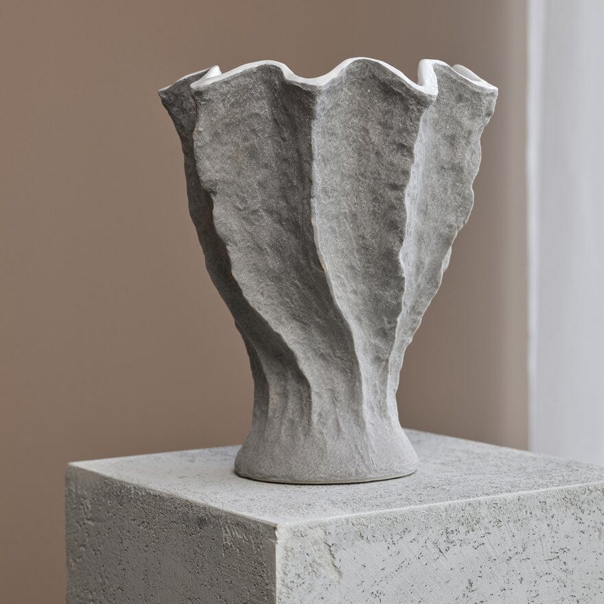 Holmen CASIA Vase H33 cm i Hvit