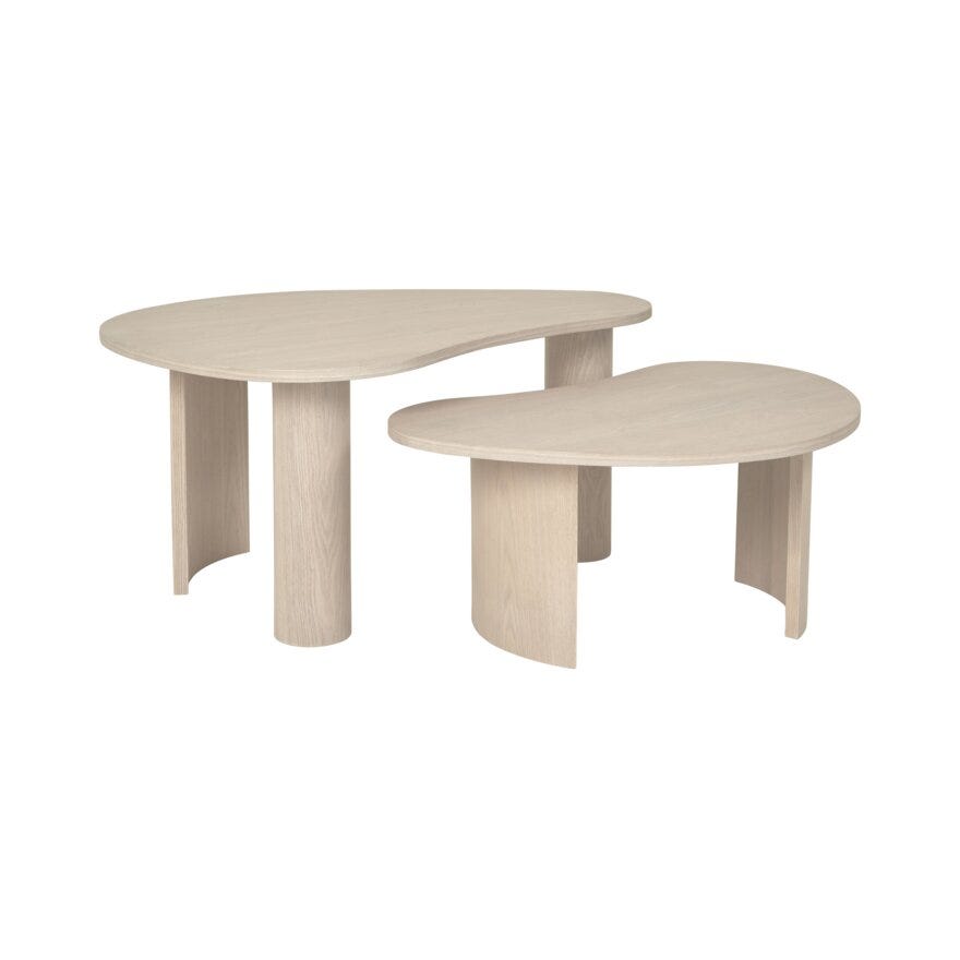 DRÅPE Sofabordsett 67x95 cm i Beige/natur