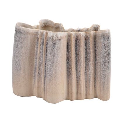 HADI Vase H18 cm i Beige/natur
